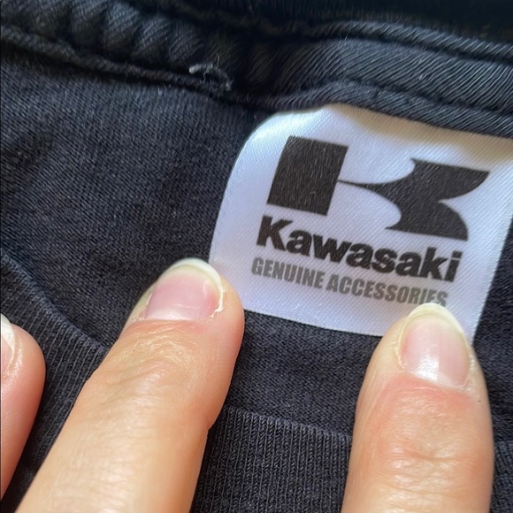 Kawasaki Black Men's T-Shirt - Picture 3 of 8